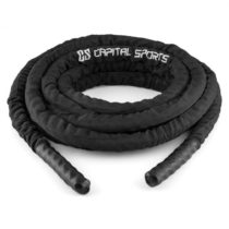 Capital Sports Corope, čierne, 9 m, posilňovacie lano, polyester