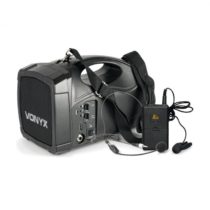Vonyx ST012, prenosný PA rádiový systém, body-check-mikro SMT USB BT MP3 12 Vdc akumulátor